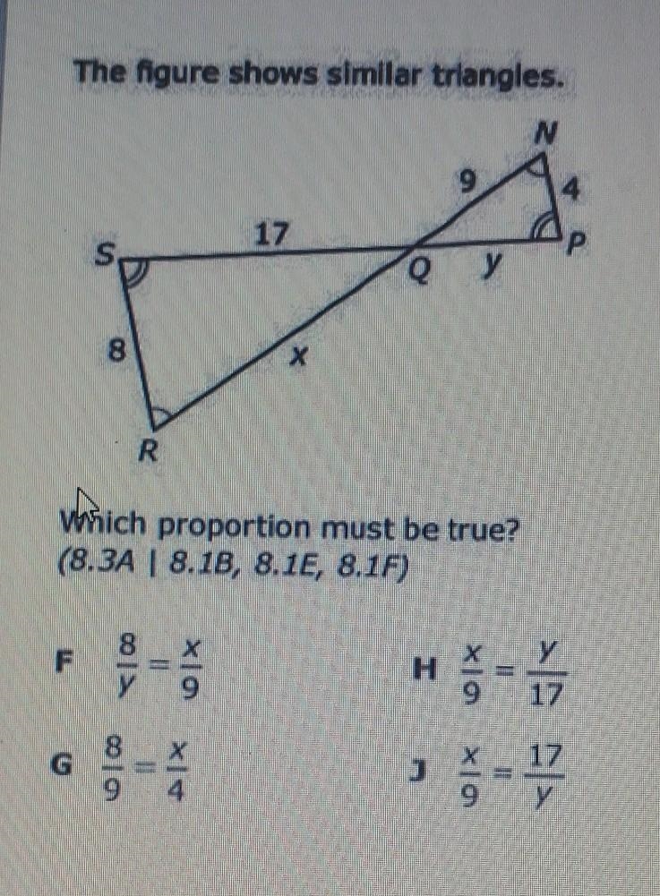 Which proportion is true?​-example-1