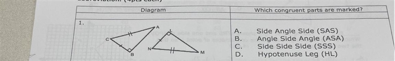 Which congruent parts are marked-example-1