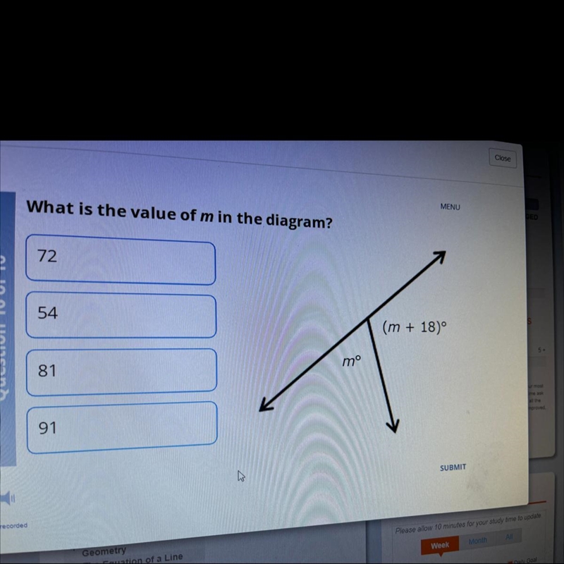 What is the value of m in the diagram?-example-1