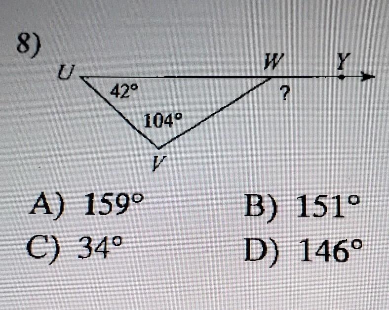 Find the measure of the angle with the ?. no links​-example-1