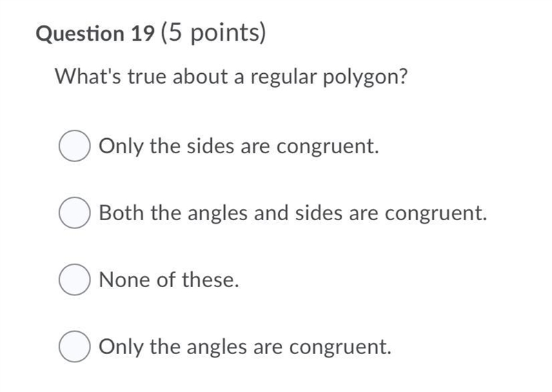 What's true about a regular polygon?-example-1