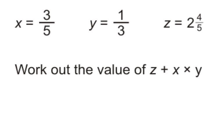 Work out the value of z + x + y-example-1