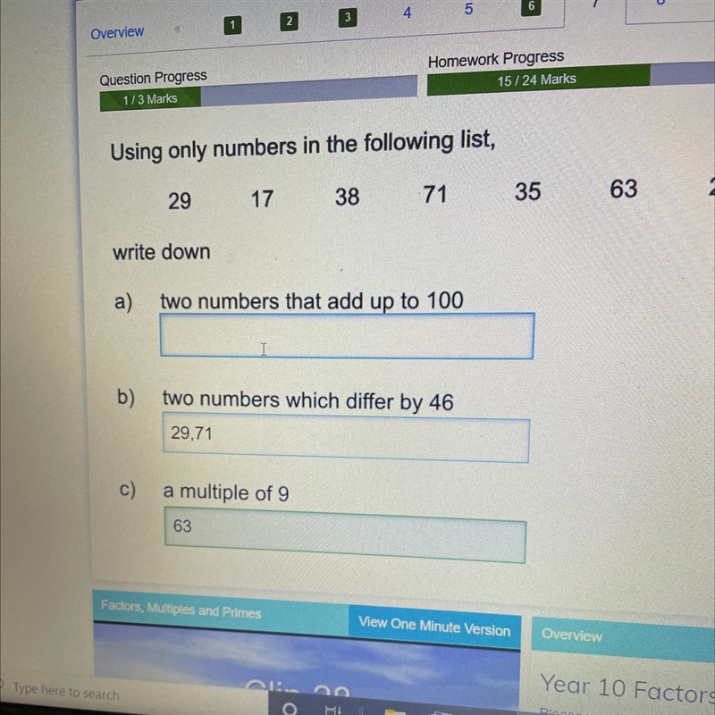 Two numbers that add up to 100-example-1