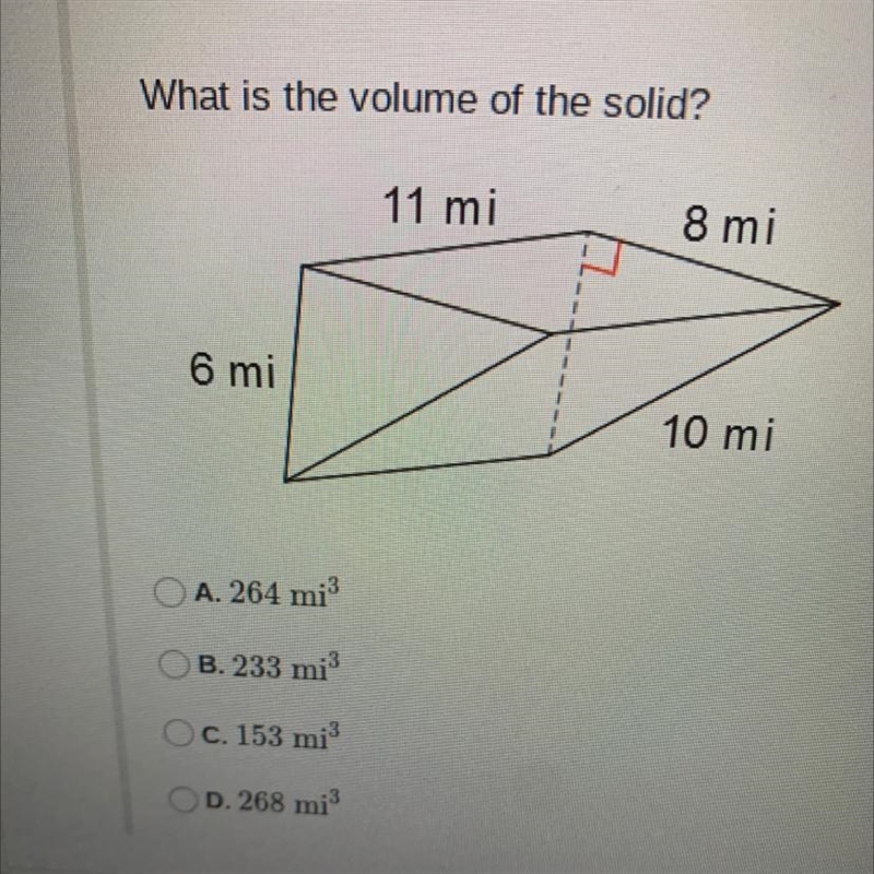 A. 264 B. 233 C. 153 D. 268-example-1