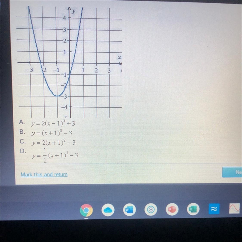 Write the equation of the graph below.-example-1