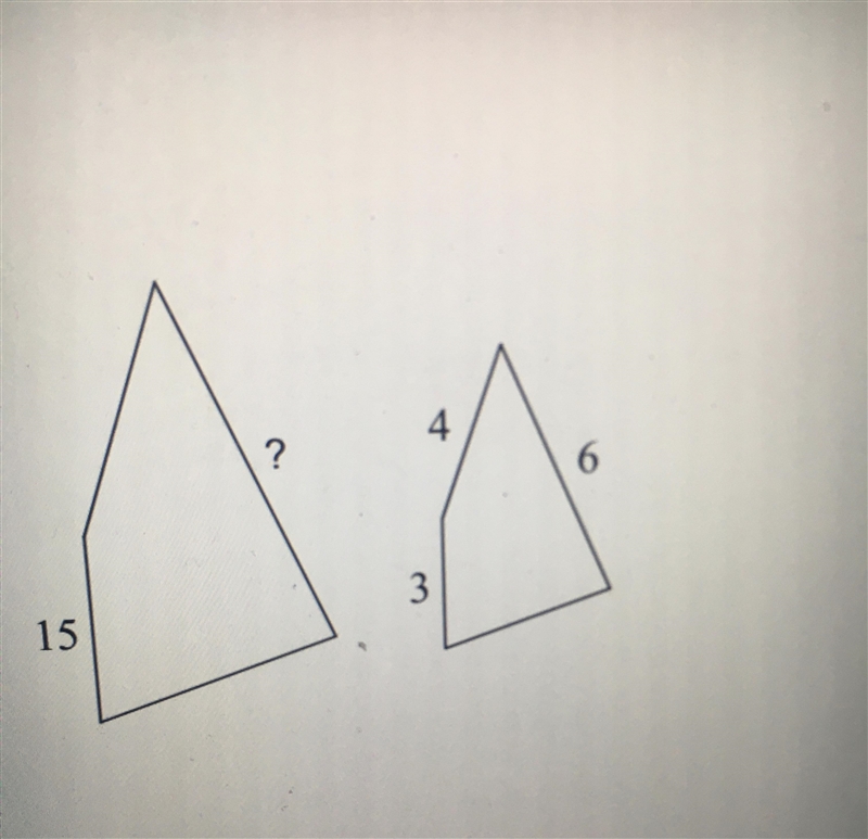 These polygons are similar. Find the missing side length. Can you guys help?-example-1