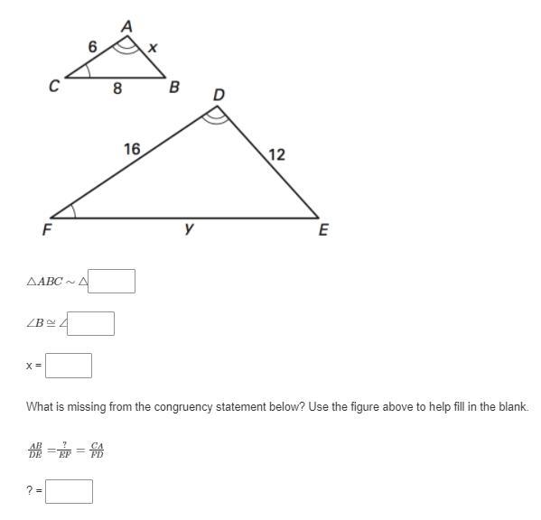 GEOMETRY - triangle similarity-example-1