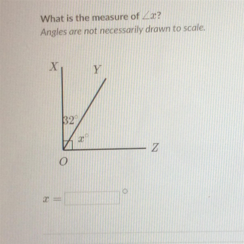 What is the measure of 22? Angles are not necessarily drawn to scale. X Y 32 Z-example-1