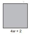 Write the simplified expression to represent the perimeter of the square.-example-1