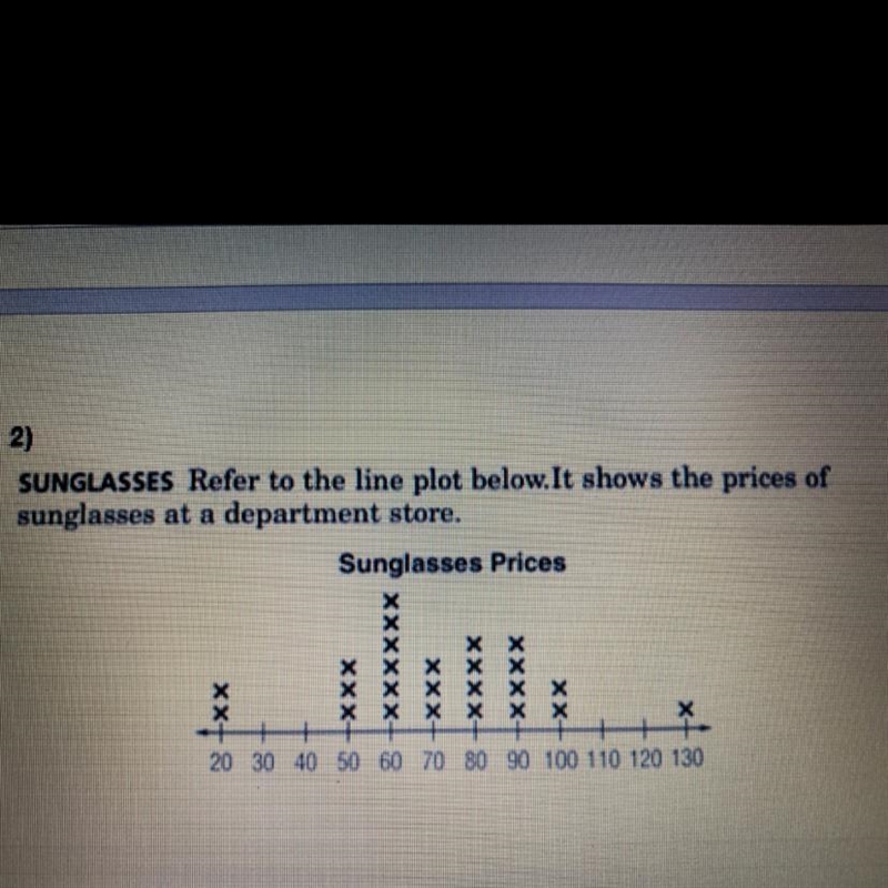 Find the mean, median, and mode. Plz help me it’s a test-example-1