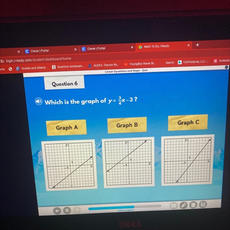 Which is the graph of y= -x-3?-example-1