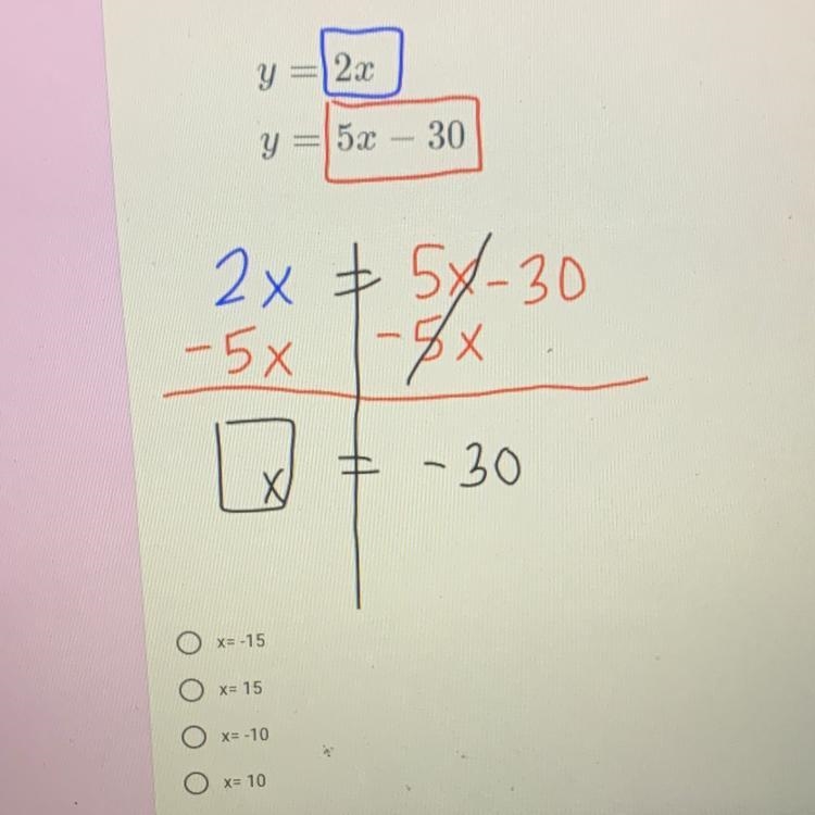 Finish solving for x NO LINKS OR I WILL REPORT-example-1