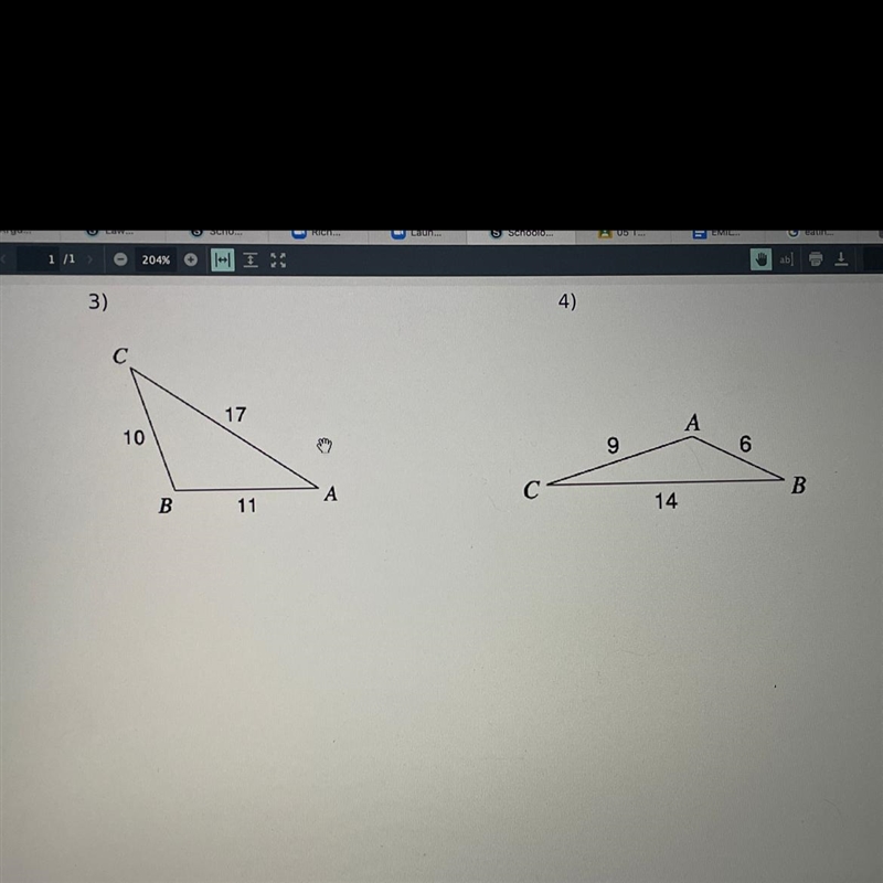 Answer asap plz ! How do I solve the triangles ?-example-1