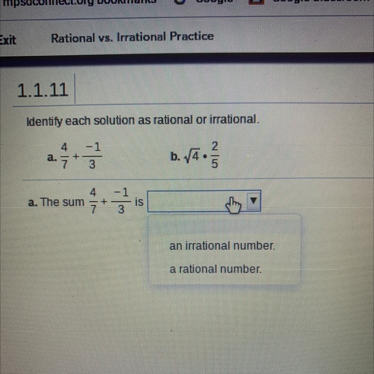 The sum is rational or irrational number?-example-1