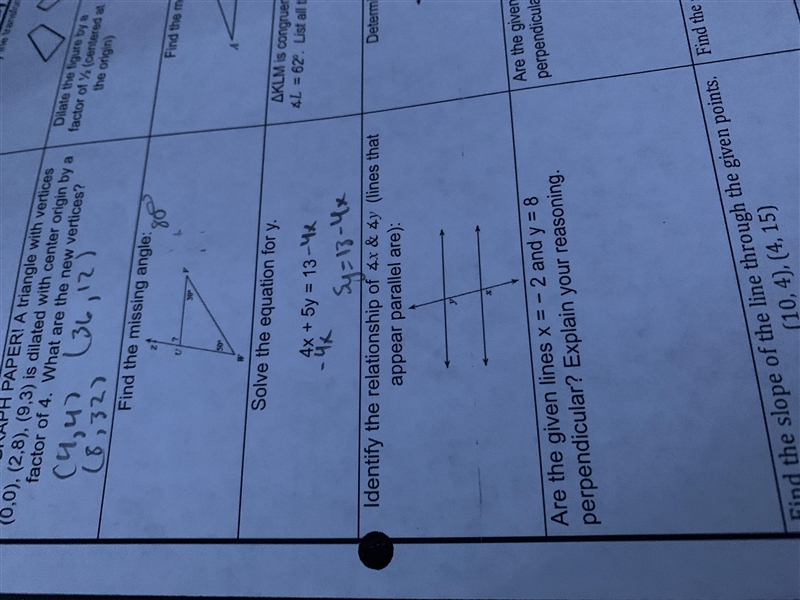 Identify the relationship between angles x and y-example-1