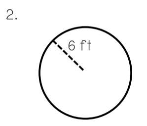 HELP!!! Given this circle what is the appropriate radius, diameter, circumference-example-1