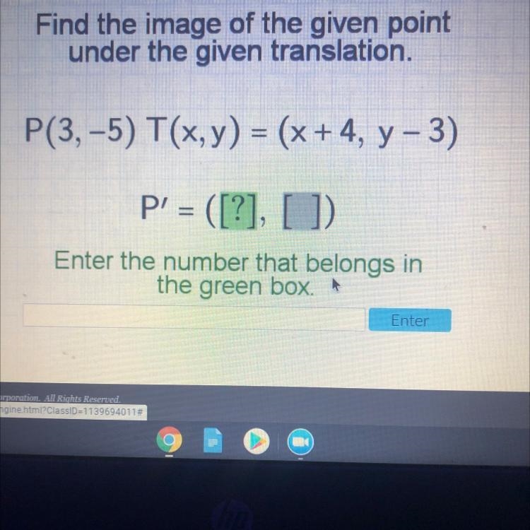 P(3,-5)t(x,y)=(x+4,y-3). p'=-example-1