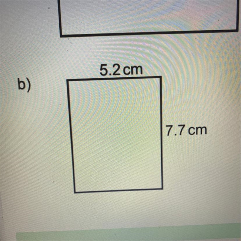 What is the area of a rectangle with 5.2cm and 7.7cm-example-1