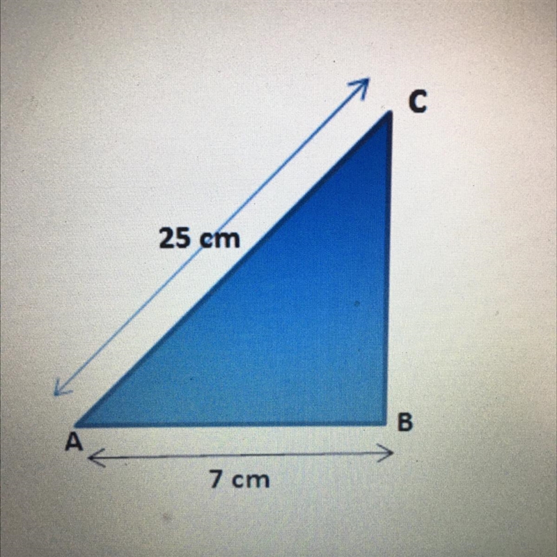 Solve for B a^2+b^2=c^2-example-1