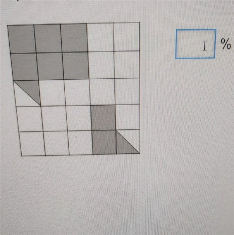 What percentage of this shape is shaded? IT %​-example-1