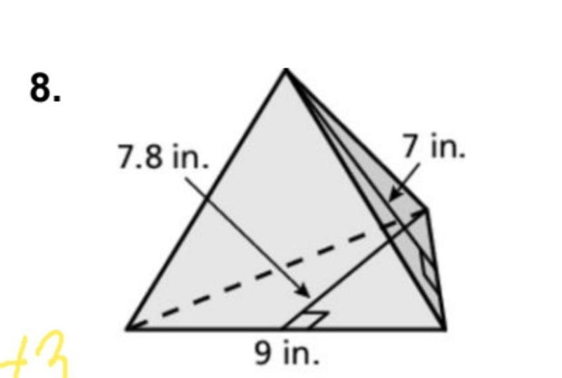 Find the surface area of the pyramid.-example-1