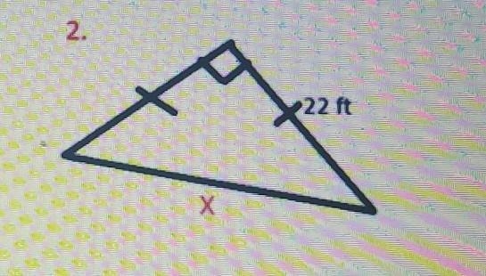 Find the missing side x​-example-1