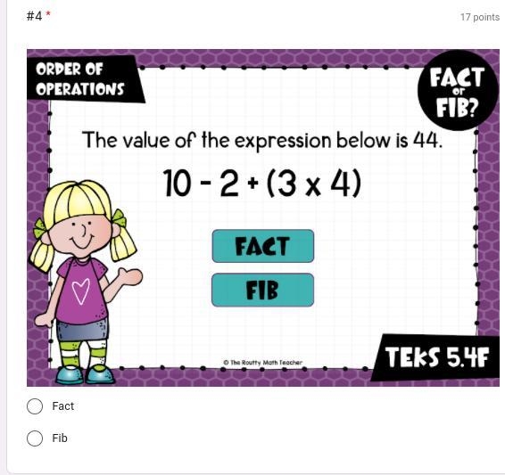 Pls help fact means true fib means false-example-3