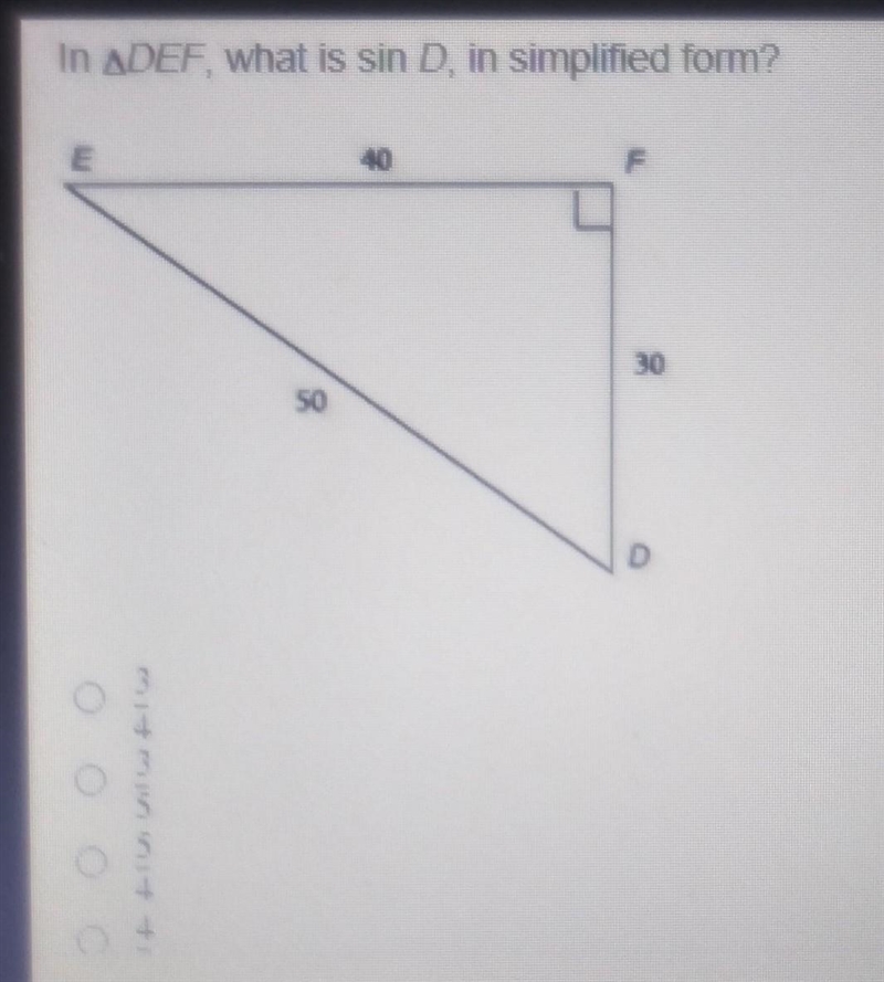 Choices 3/4 3/5 5/4 4/5​-example-1