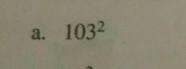 Evaluate using suitable identity: a). 103²​-example-1