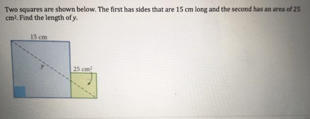 Find the length of y-example-1