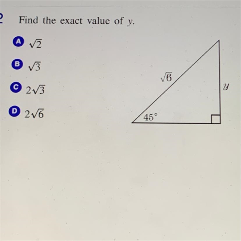 Find the exact value of y.-example-1