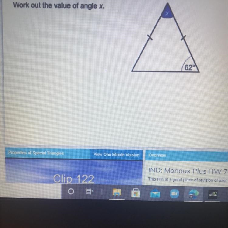 What is the value of x-example-1