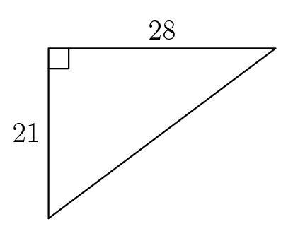 Determine the missing side length:-example-1