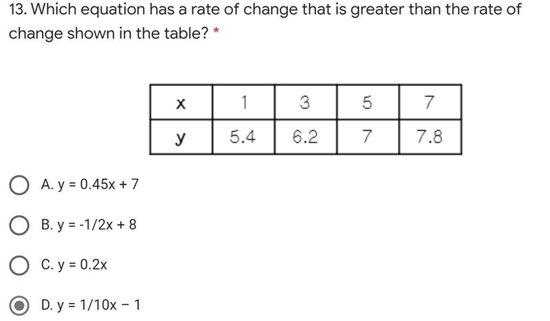 I dont understand bc all of the y/x come out different. Plz help-example-1