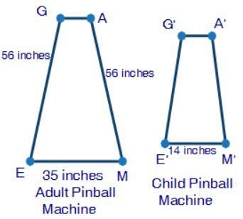 If the perimeter of the adult pinball machine is 172 inches, what is the length, in-example-1