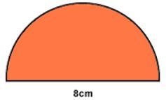 What is the circumference of the half circle?-example-1