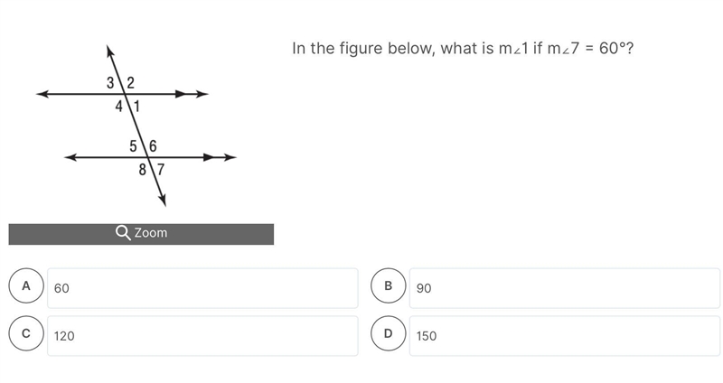 In the figure below, what is m<1 if m<7= 60 dergrees-example-1