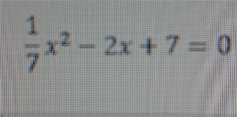 Calculate the discriminant of the quadratic equation. Please I really need your help-example-1