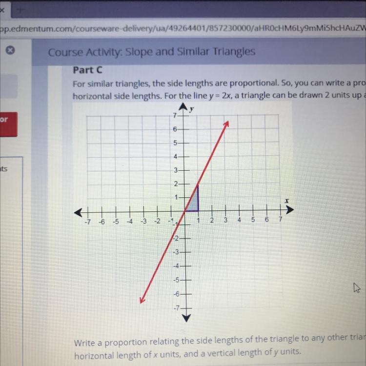 Part D If the vertical length is 10, what is the horizontal length? PLZZZZ HELP ME-example-1