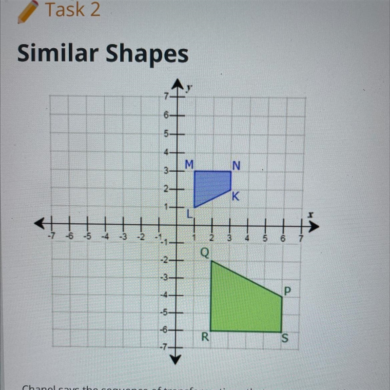 Part C How does a dilation by a scale factor of 1/2 change the coordinates of a shape-example-1