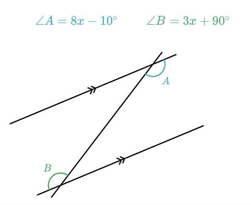 The angle measurements in the diagram are represented by the following expression-example-1