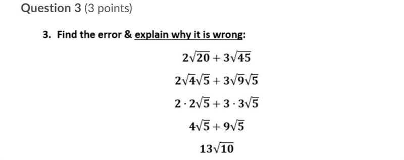 Find the error and explain why its wrong-example-1