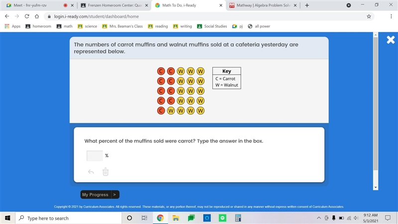 What percent of the muffins sold were carrots-example-1