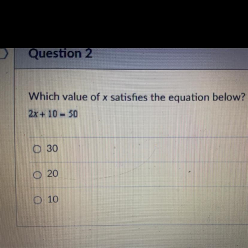 Which value of x satisfies the equation below-example-1