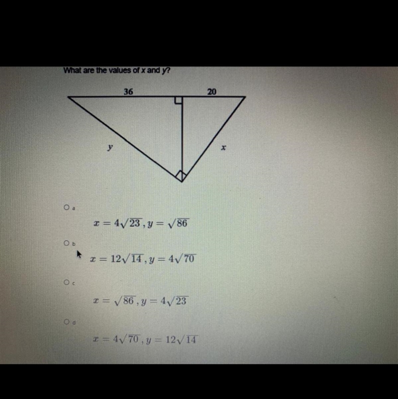 What are the values of x and y-example-1