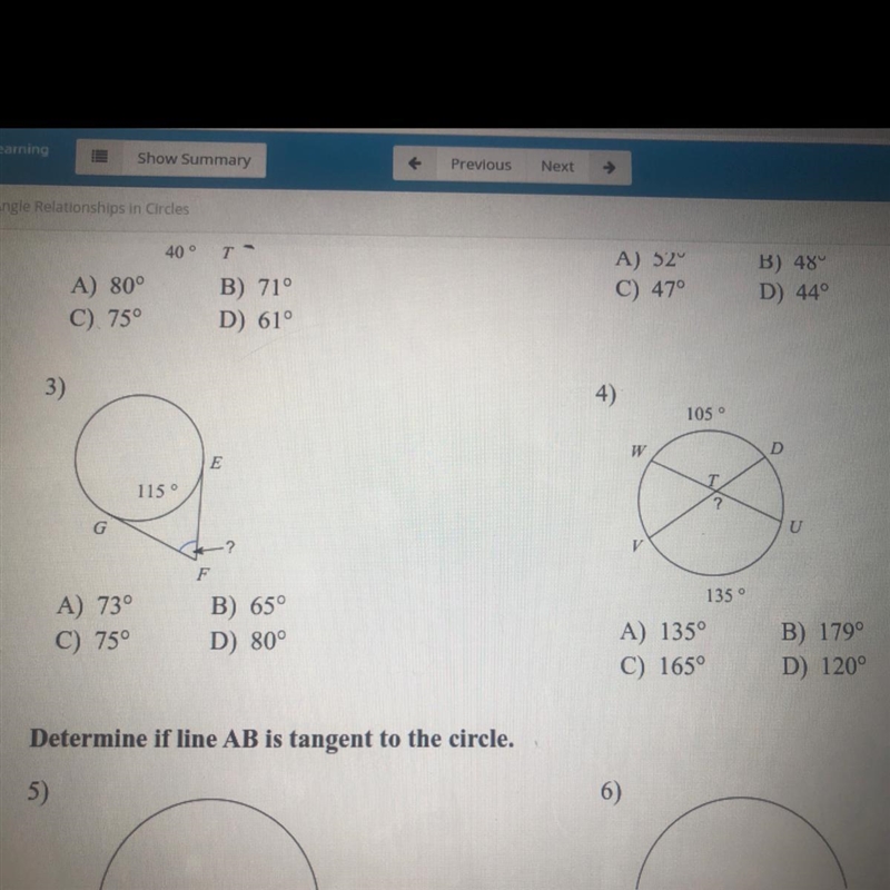 HELP: find the measure of the arc or angle indicated, assume that lines which appear-example-1