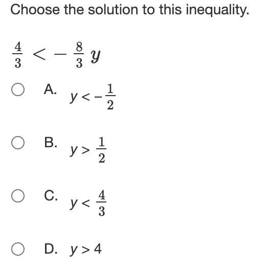 Choose the solution to this inequality.-example-1