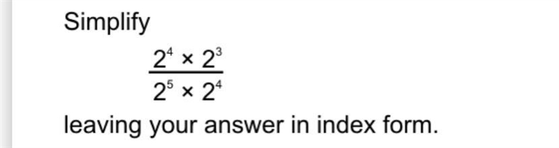 Help on maths leave answer in index form-example-1