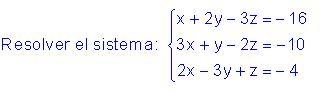 Resuelva el siguiente sistema de ecuaciones usando el método de Gauss-Jordan-example-1