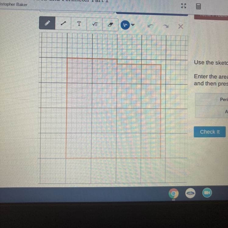 Perimeter and Area? I need help.-example-1